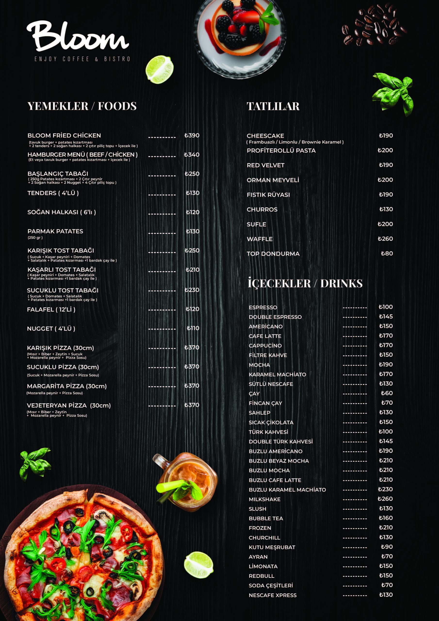 BLOOM MENU
